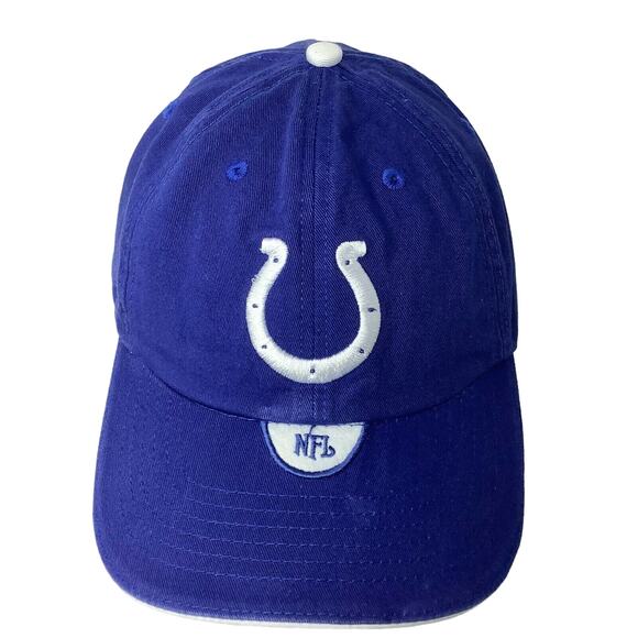 NFL Indianapolis Colts Baseball Hat White Horseshoe Slideback Adjustable OSFA - Picture 1 of 11